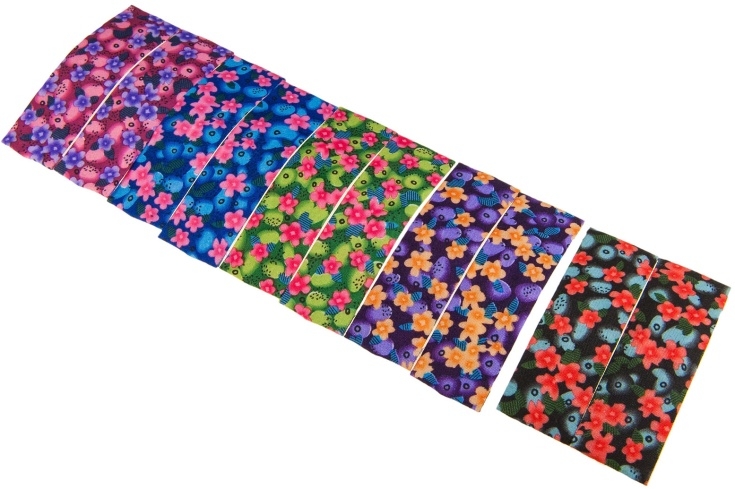 Spinki w kolorowe kwiatki