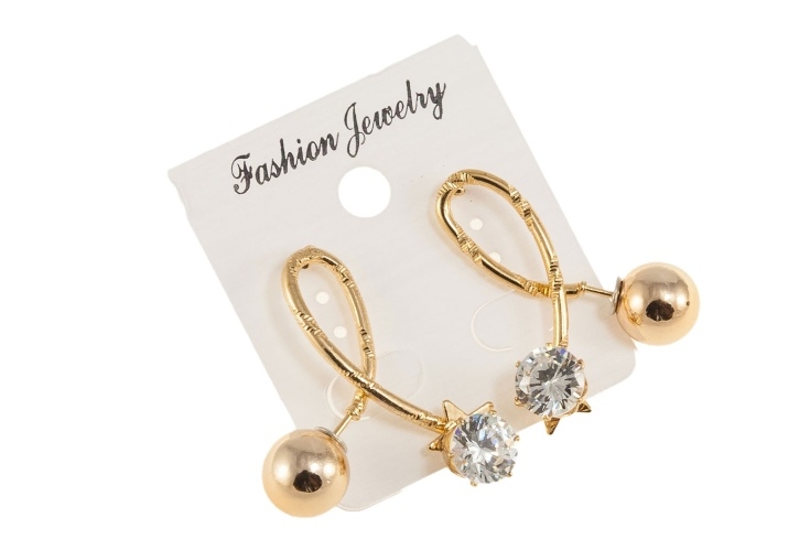 Oryginalne, złote kolczyki