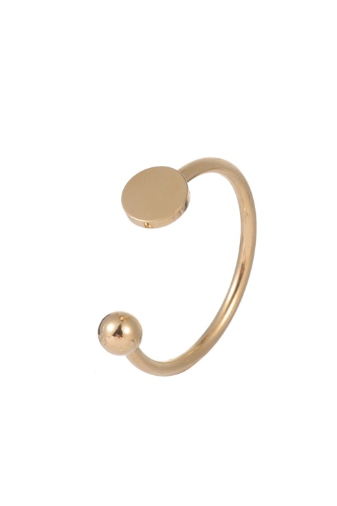 Pierścionek pozłacany