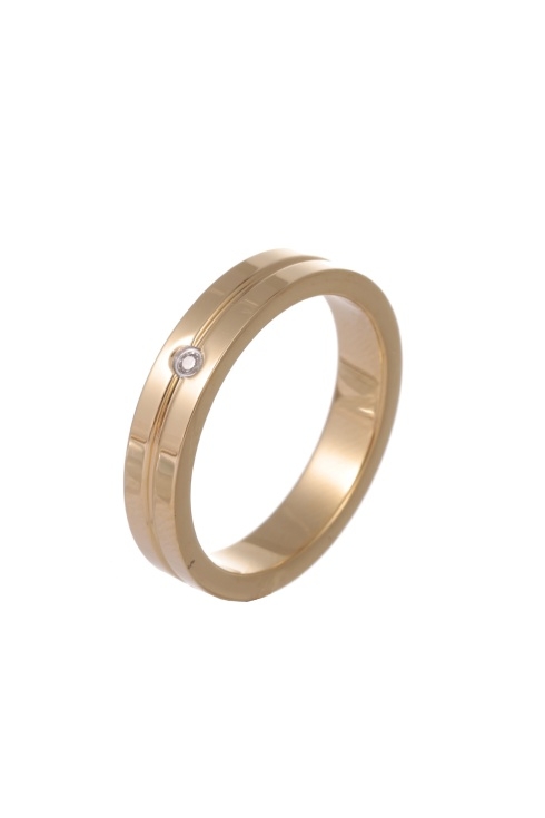 Pierścionek pozłacany