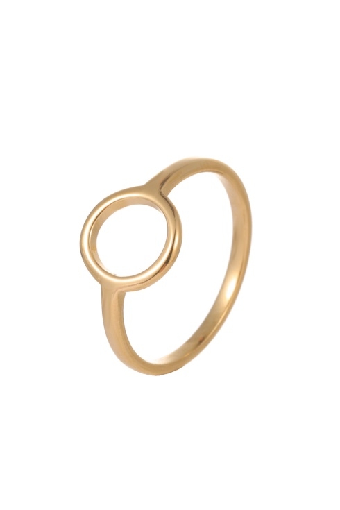 Pierścionek pozłacany