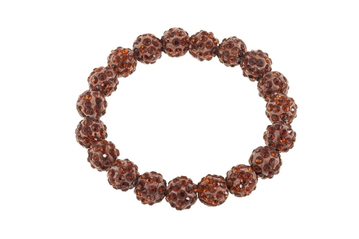 Mienąca się, brązowa bransoletka