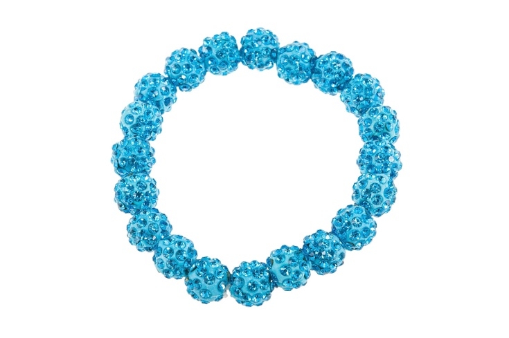 Mienąca się, niebieska bransoletka