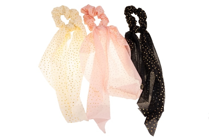 Scrunch w złote kropki