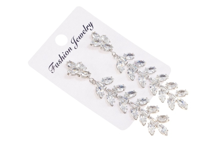 Srebrne, błyszczące kolczyki