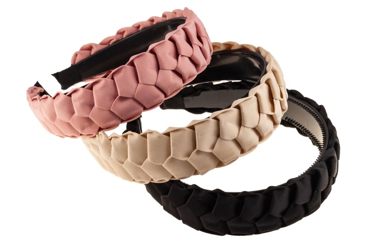 Szeroka, pleciona opaska