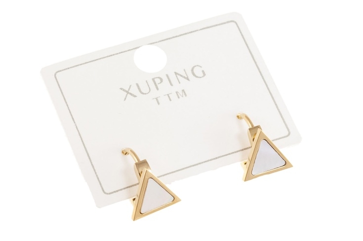 Złote, eleganckie kolczyki