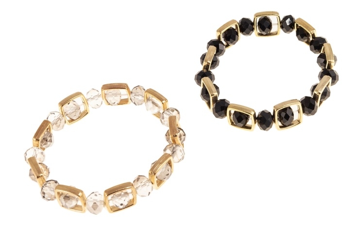 Biała i czarna bransoletka