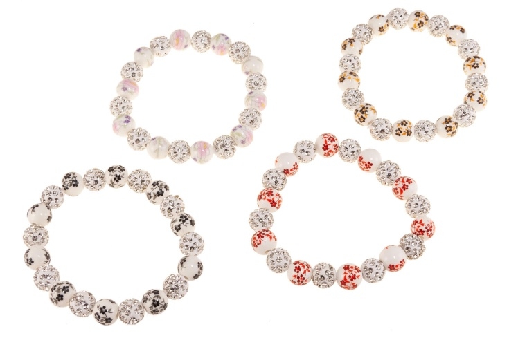 Bransoletki w kwiatki