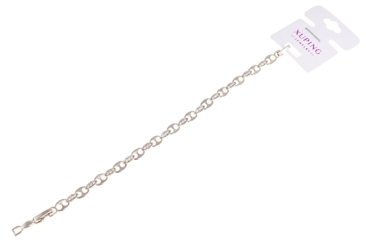 Srebrna bransoletka z dżetami