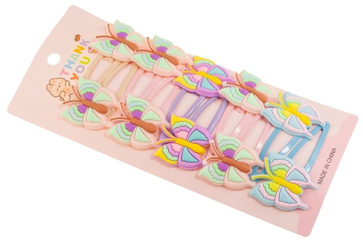 Spineczki z motylkami