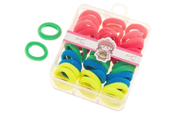 Neonowe gumeczki w pudełku