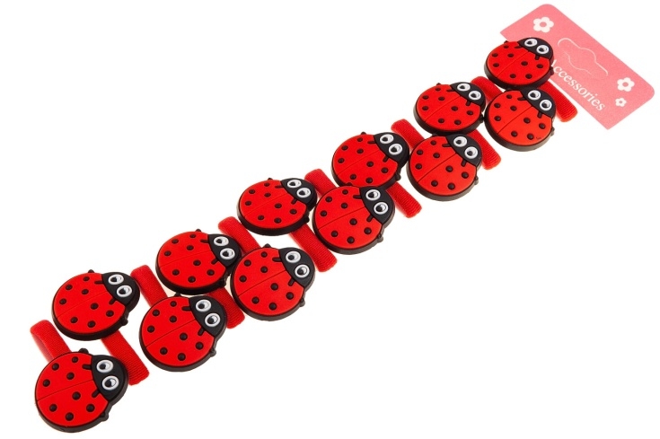 Gumki z czerwonymi biedronkami