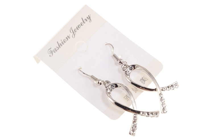 Dżetowe, wiszące kolczyki