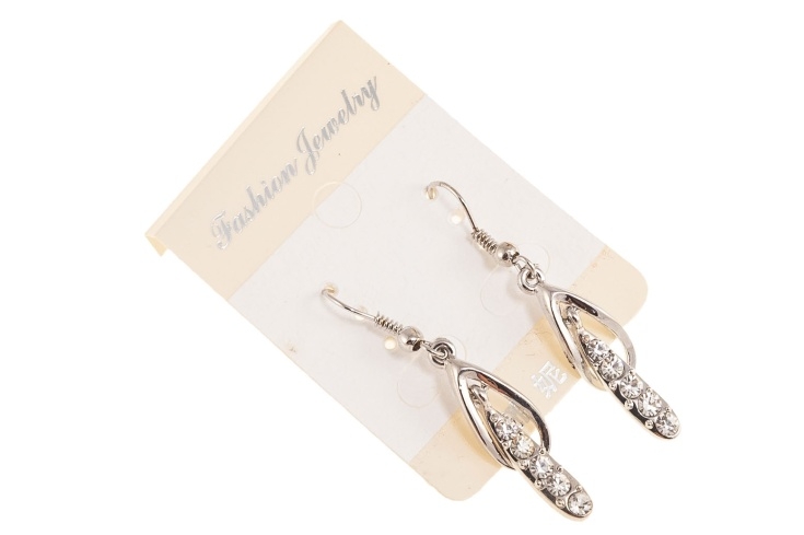 Dżetowe, wiszące kolczyki