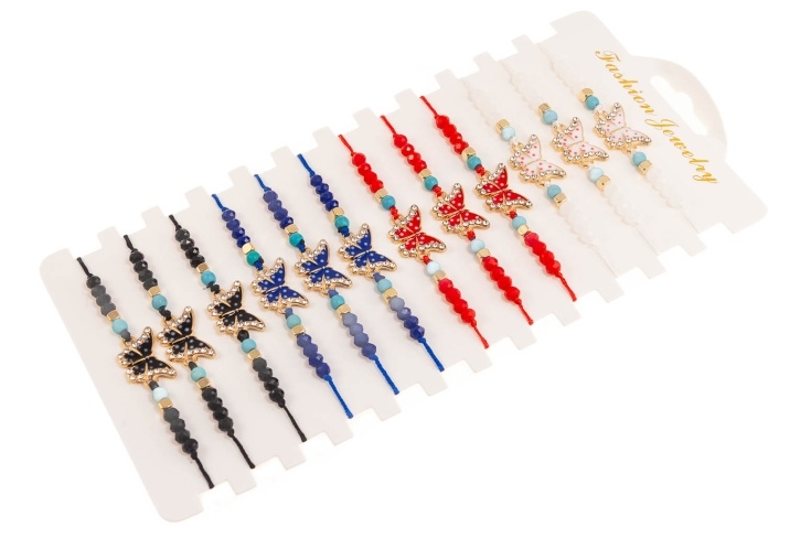 Delikatna bransoletka z motylkiem