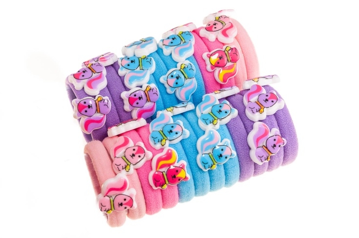 Kolorowe gumki z wiewiórkami