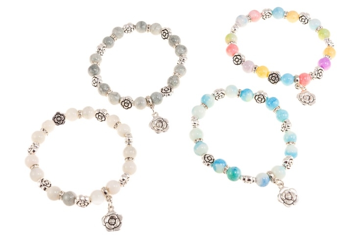 Bransoletki z różyczkami