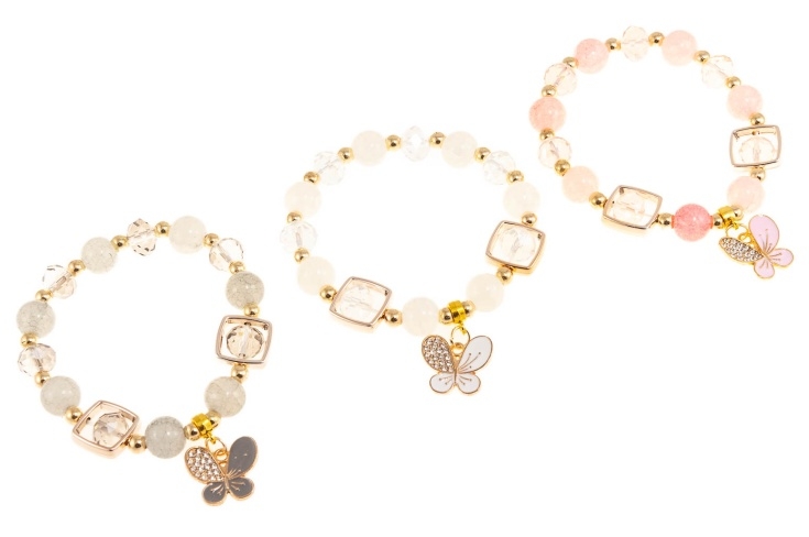 Bransoletki z motylkami