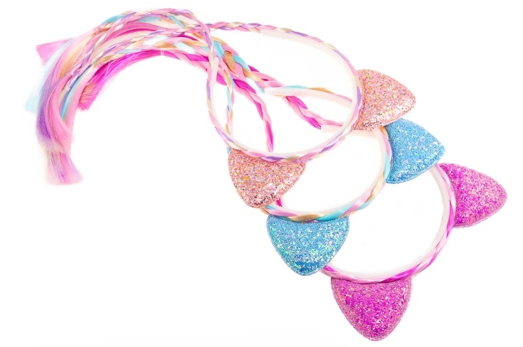 Opaski z warkoczykami i uszkami