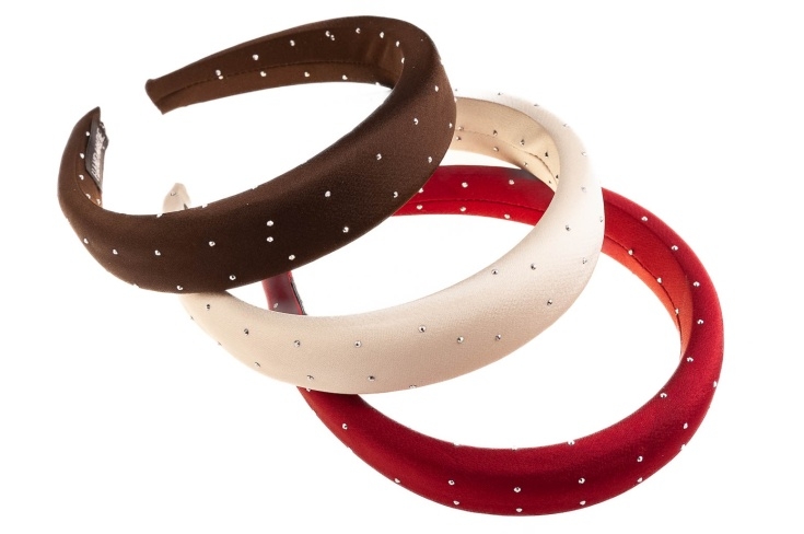 Szeroka opaska z dżetami