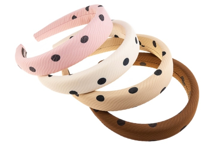 Szeroka opaska w kropeczki