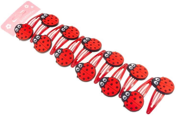 Spinki z biedronkami