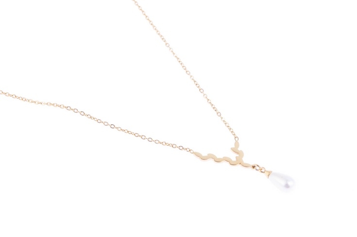 Elegancki, złoty naszyjnik