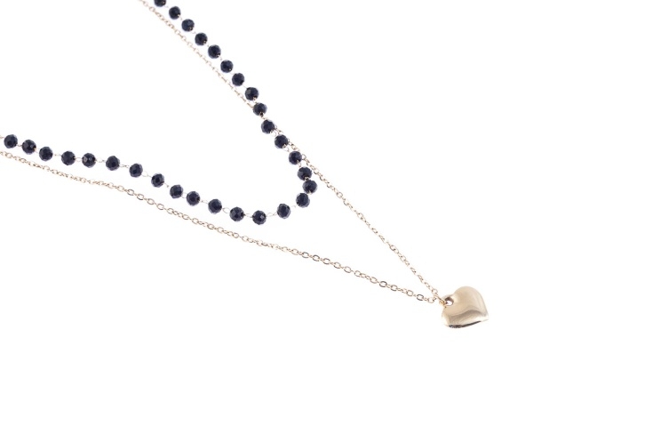 Elegancki, złoty naszyjnik