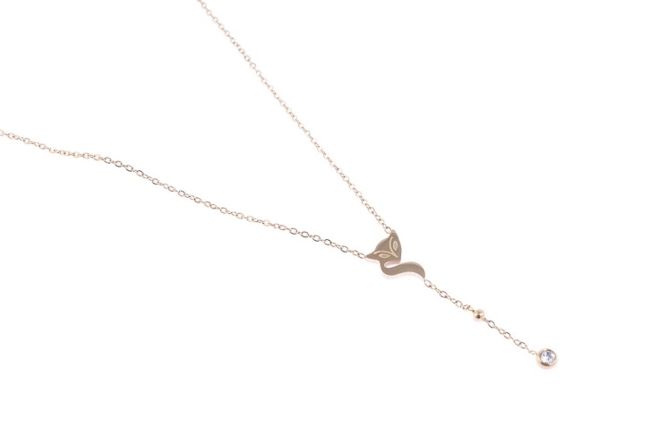 Elegancki, złoty naszyjnik