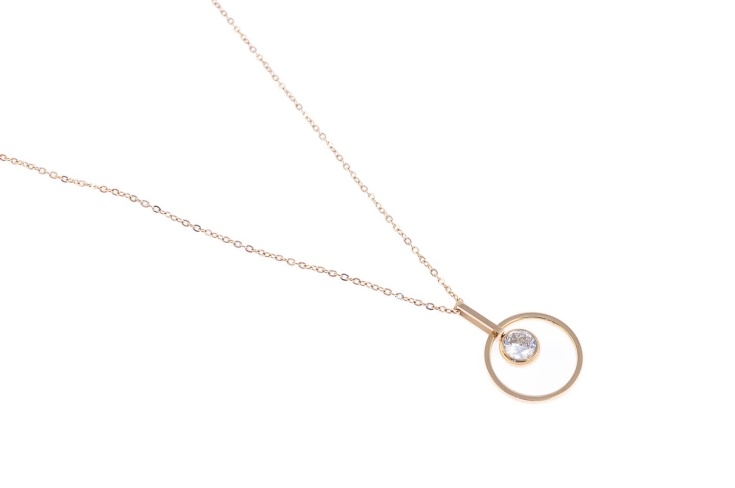 Elegancki, złoty naszyjnik