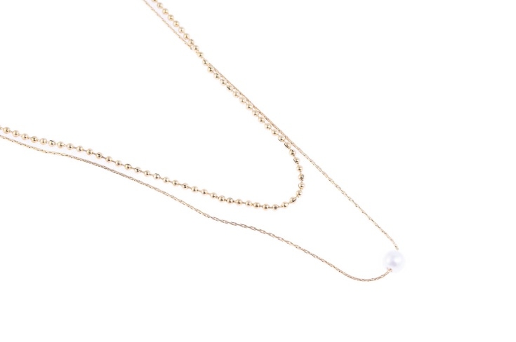 Elegancki, złoty naszyjnik