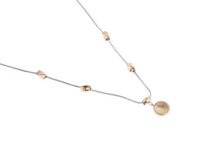 Elegancki, złoty naszyjnik