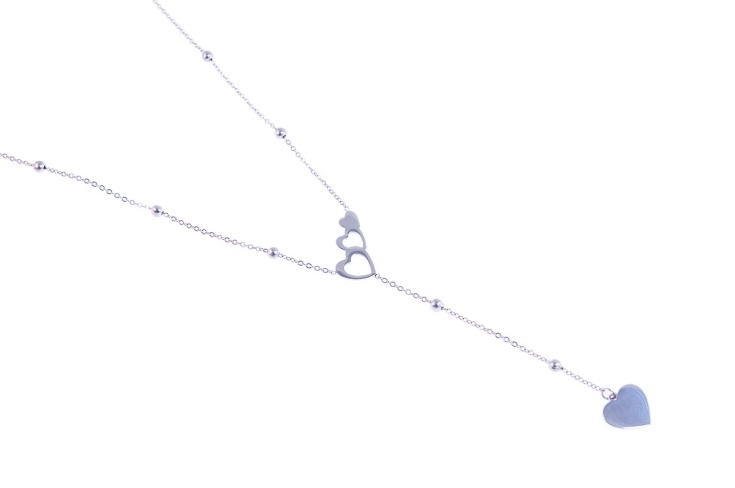 Elegancki, srebrny naszyjnik