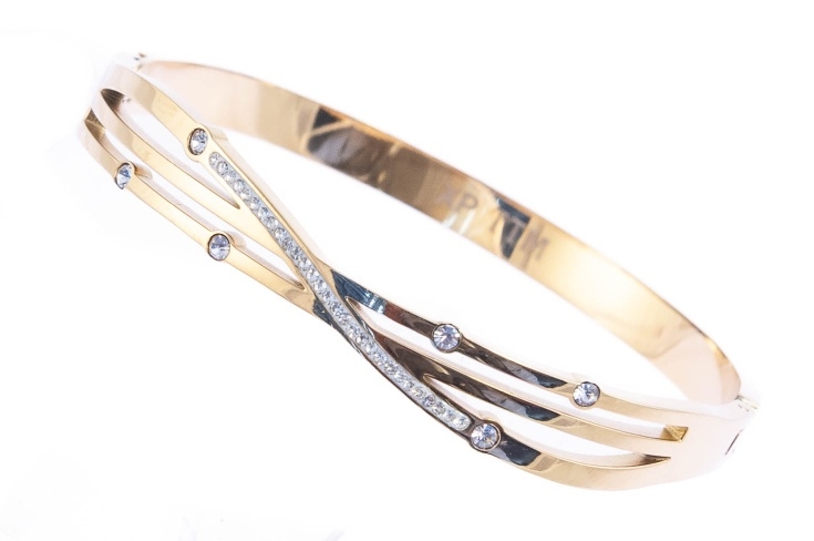 Elegancka, złota bransoletka