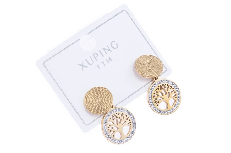 Eleganckie, złote kolczyki