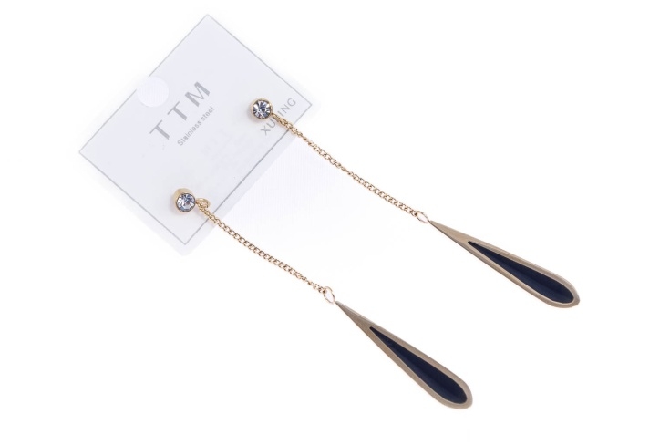 Eleganckie, złote kolczyki