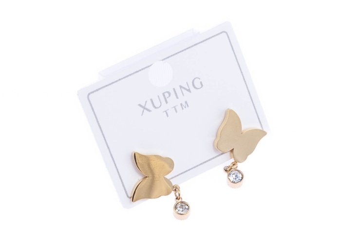 Eleganckie, złote kolczyki