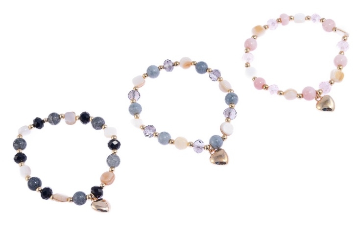 Bransoletki z serduszkami