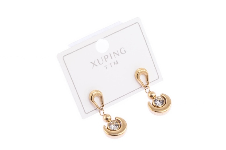 Wiszące złote kolczyki