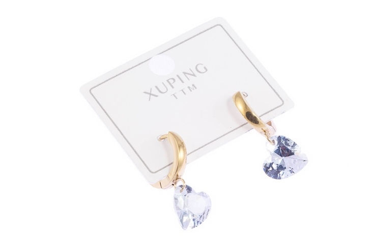 Wiszące kolczyki serduszka