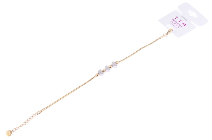 Bransoletka z serduszkami