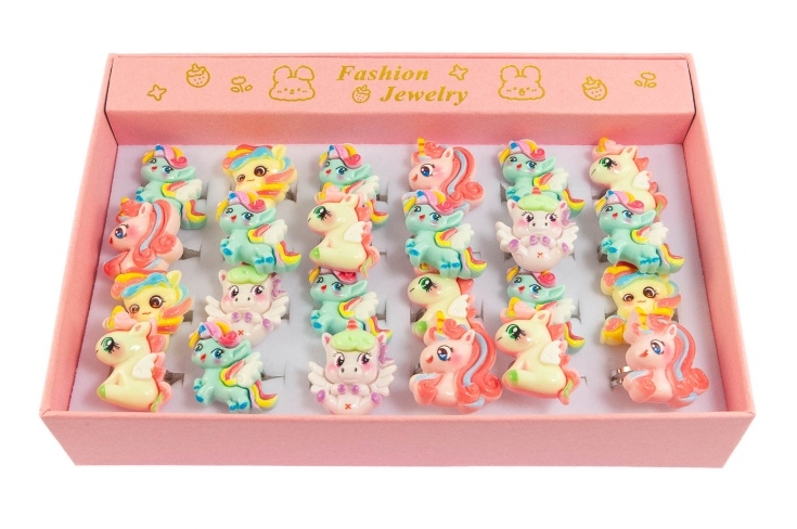 Pierścionki z jednorożcami