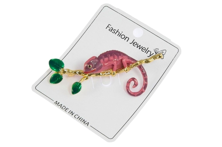 Broszka kameleon